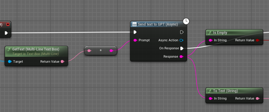 Editor - Send Text to GPT node