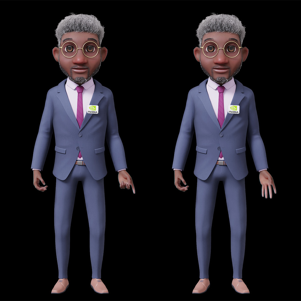 This image shows the test pose the avatar will go into when an invalid gesture or posture is triggered.