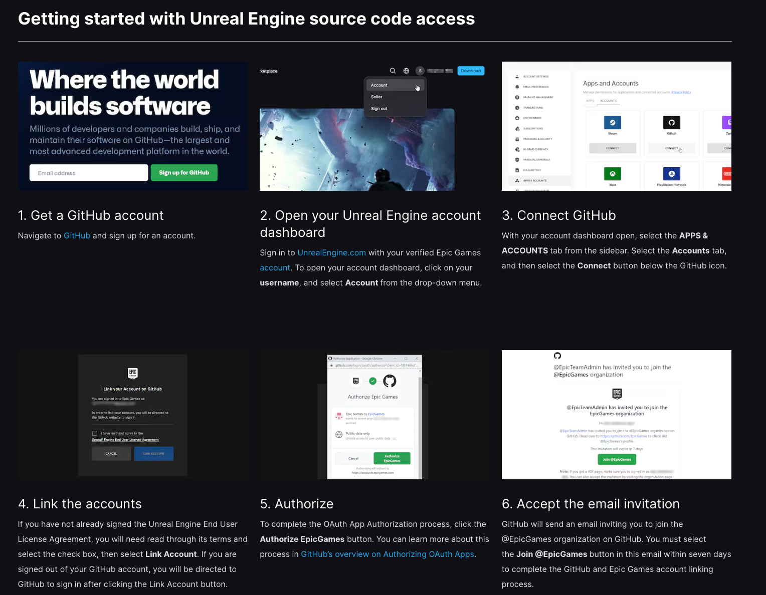 Linking GitHub account to Epic Game Account