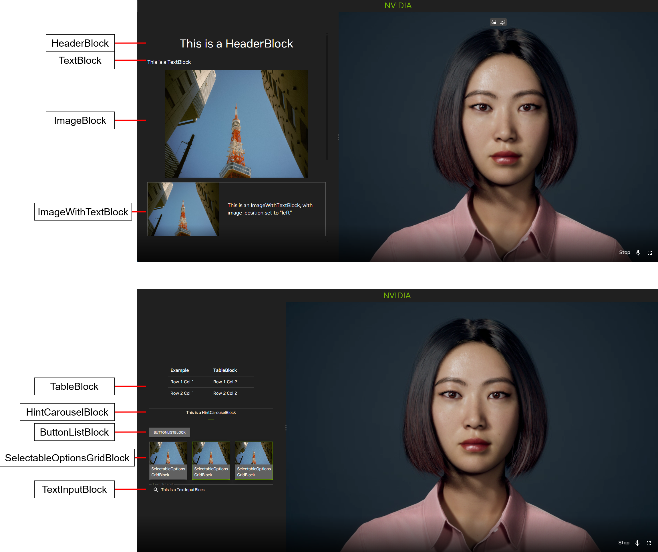 Tokkio UI Custom View