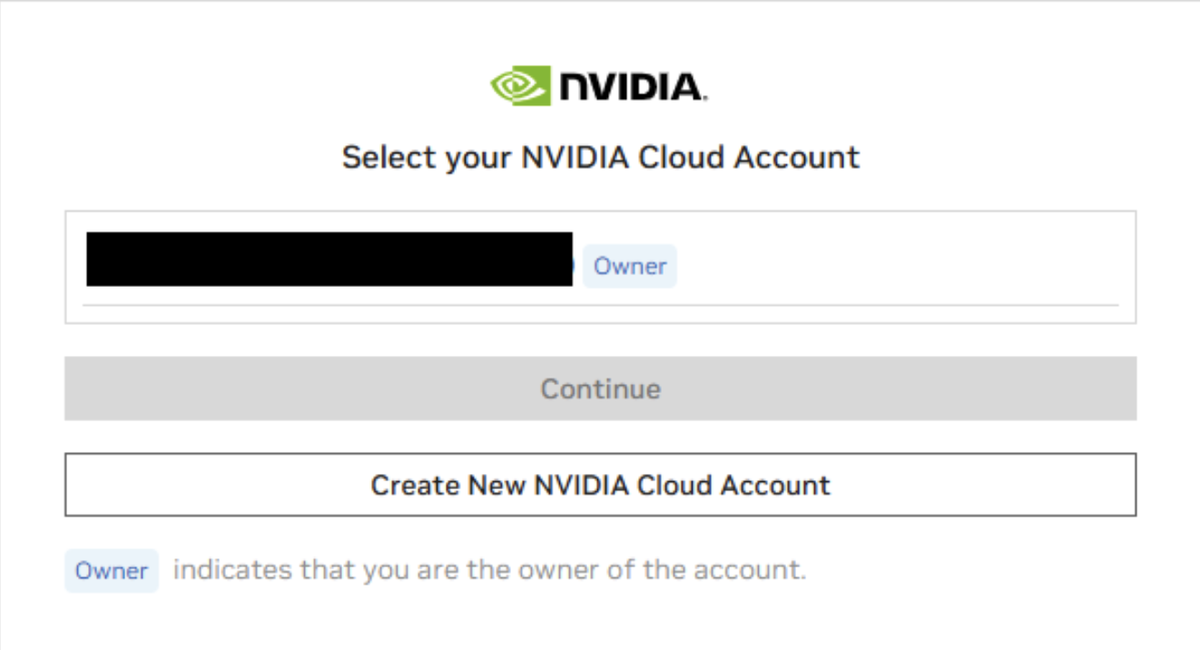 Select account