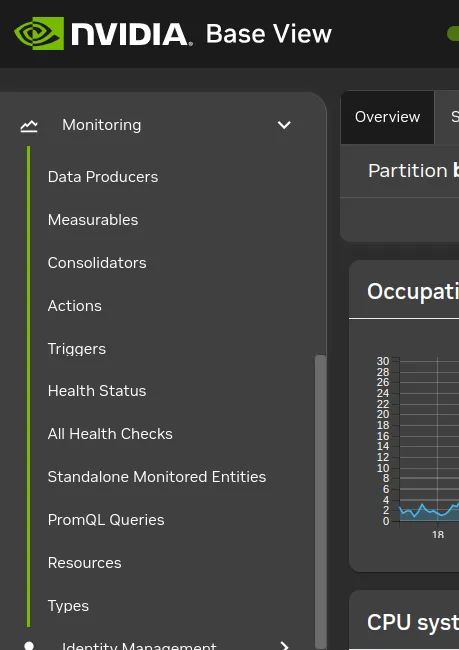 Base View Monitoring Configuration Settings
