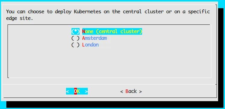 cm-kubernetes-setup prompting for edge sites.