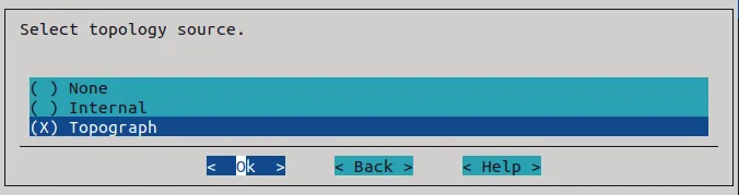 Topology source configuration in cm-wlm-setup