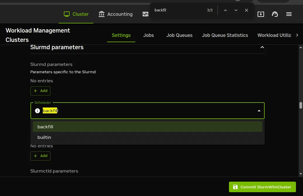 Workload management role assignment options on a head node
