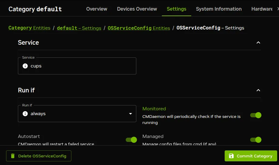 Setting up a service using Base View
