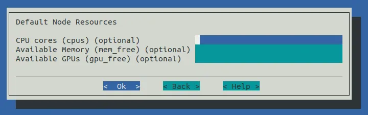 Auto Scaler Setup Default Resources