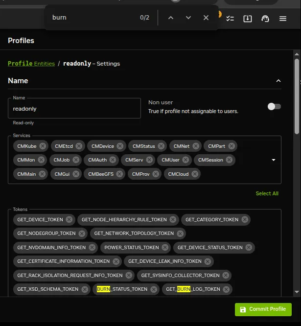 Base View Profile Token Management
