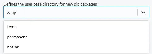 Setting PYTHONUSERBASE