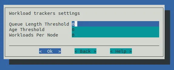 Auto Scaler Setup Tracker Settings