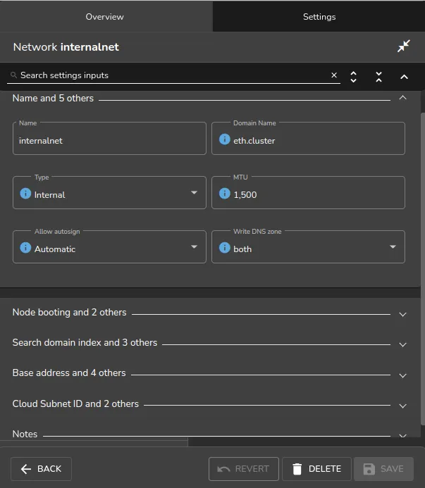 Network Settings
