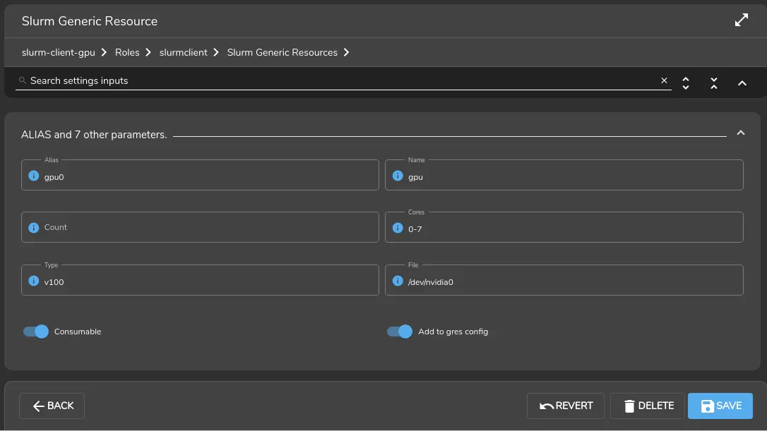 Base View access to NVIDIA GPU configuration options