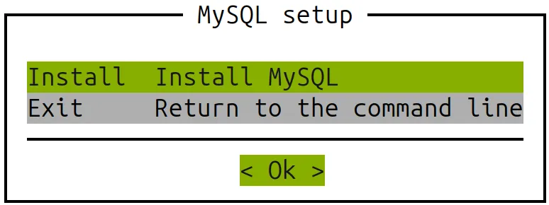 Base ViewMySQL Installation: first screen of the wizard