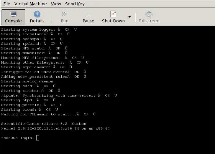 Remote Console End Display After Boot