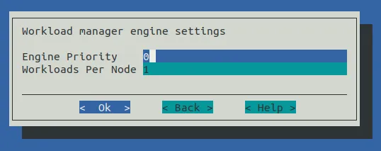 Auto Scaler Setup Engine Settings