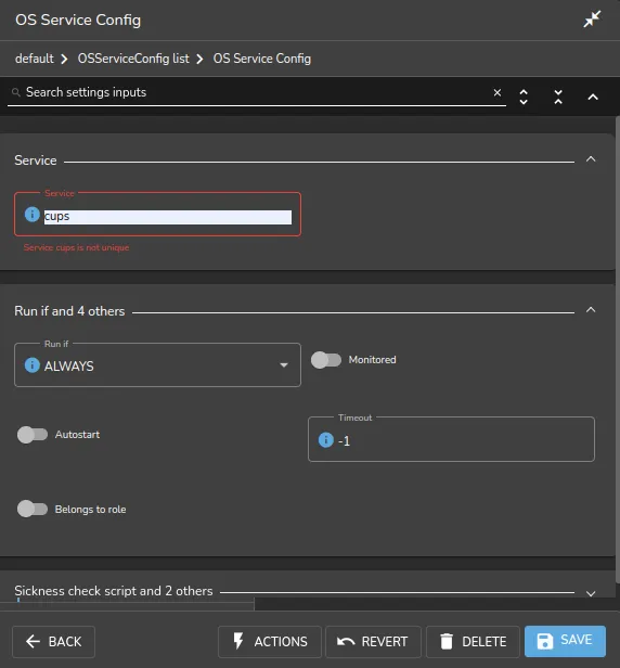 Setting up a service using Base View