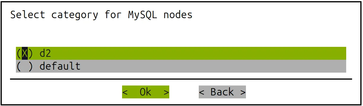 Base View MySQL Installation: Select category