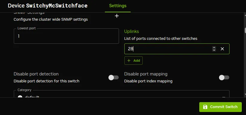 Notifying CMDaemon about uplinks with Base View