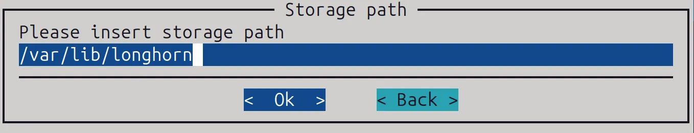 NetQ deployment: setting the storage path for Longhorn