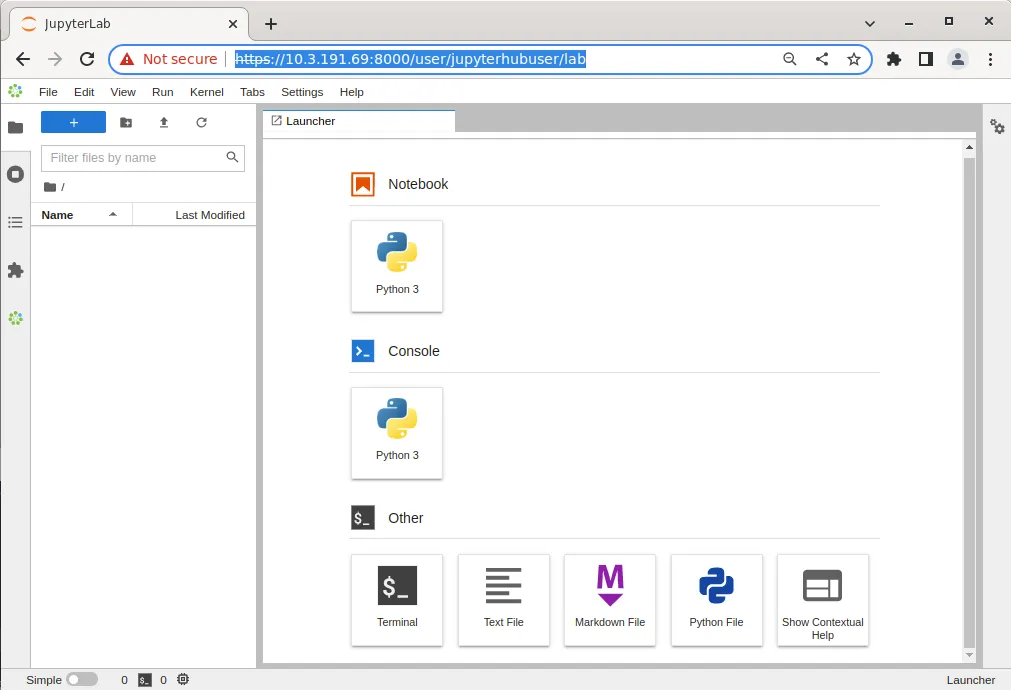JupyterLab Launcher