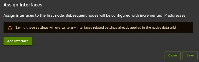 Node Creation Wizard: Adding An Interface For Bulk Assignment