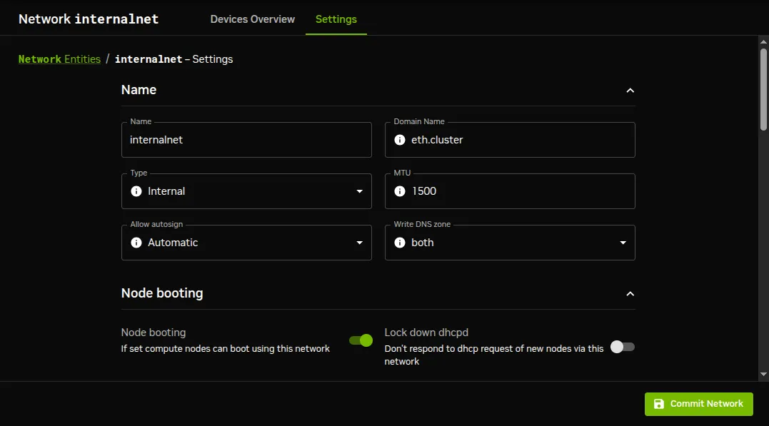 Network Settings