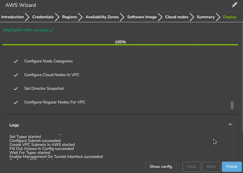 Cluster Extension Configuration Processing With Base View