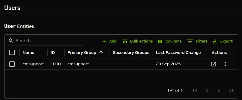 Base View User Management