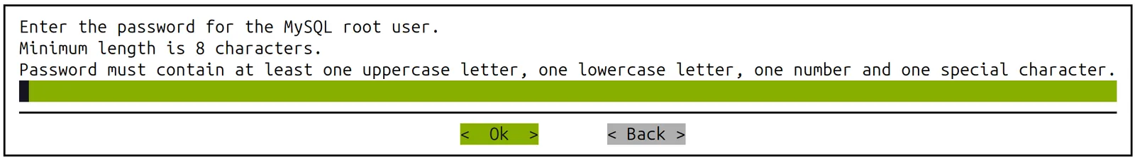 Base View MySQL Installation: set new root password