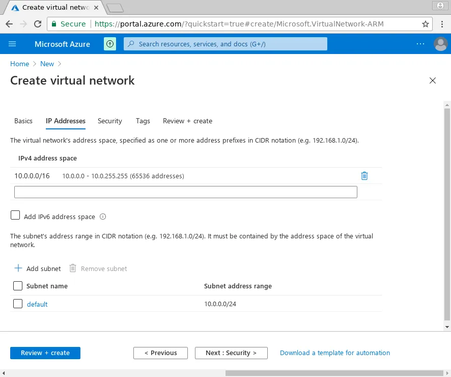 Creating IP Address Ranges In The IP Addresses Tab