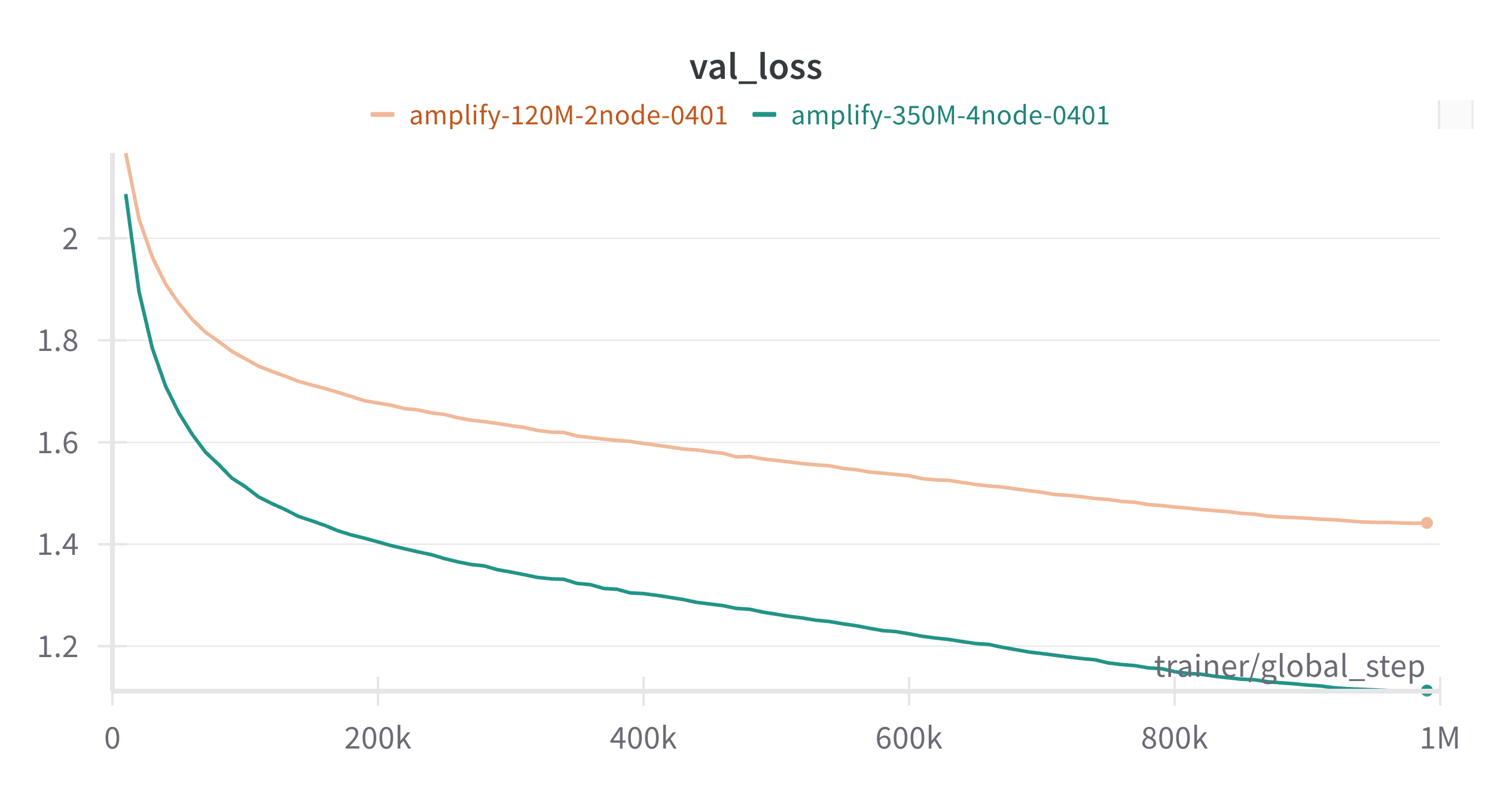 AMPLIFY Pre-training Validation Loss