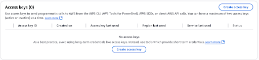 AWS ECR Access Key Creation