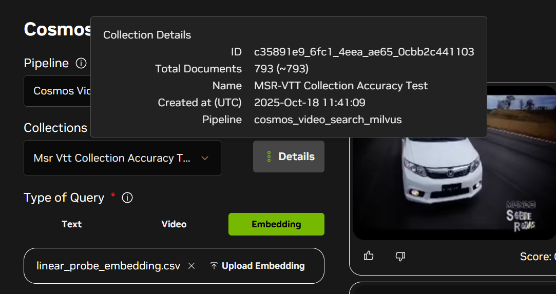 Collection Details View