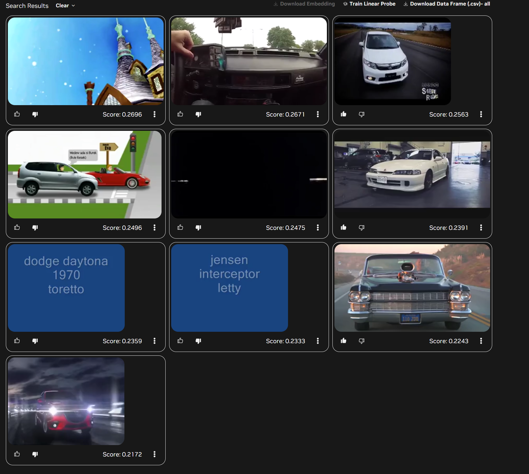 Linear Probe Selection
