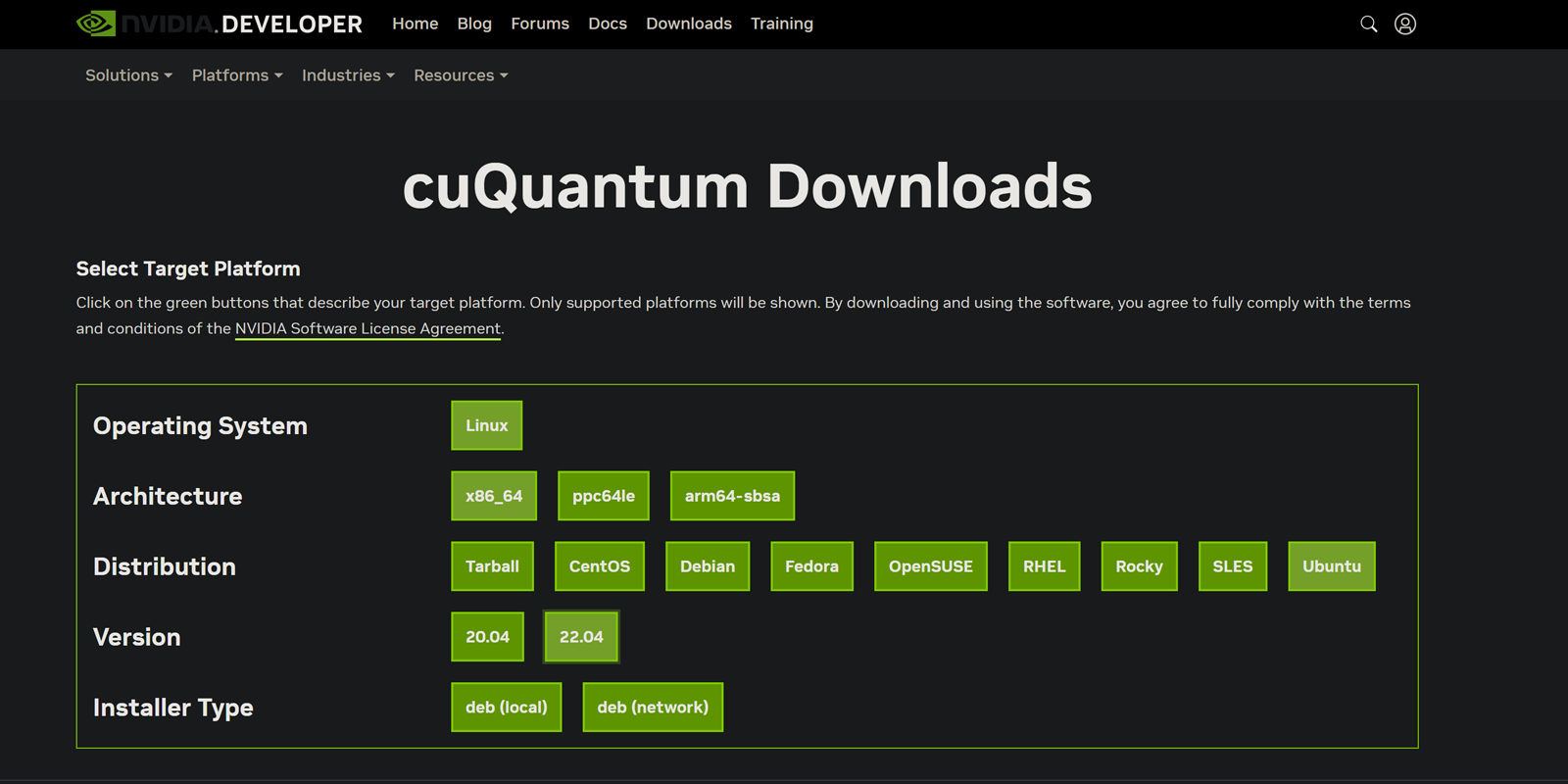 ../_images/nvidia-devzone-cuquantum-selector.png