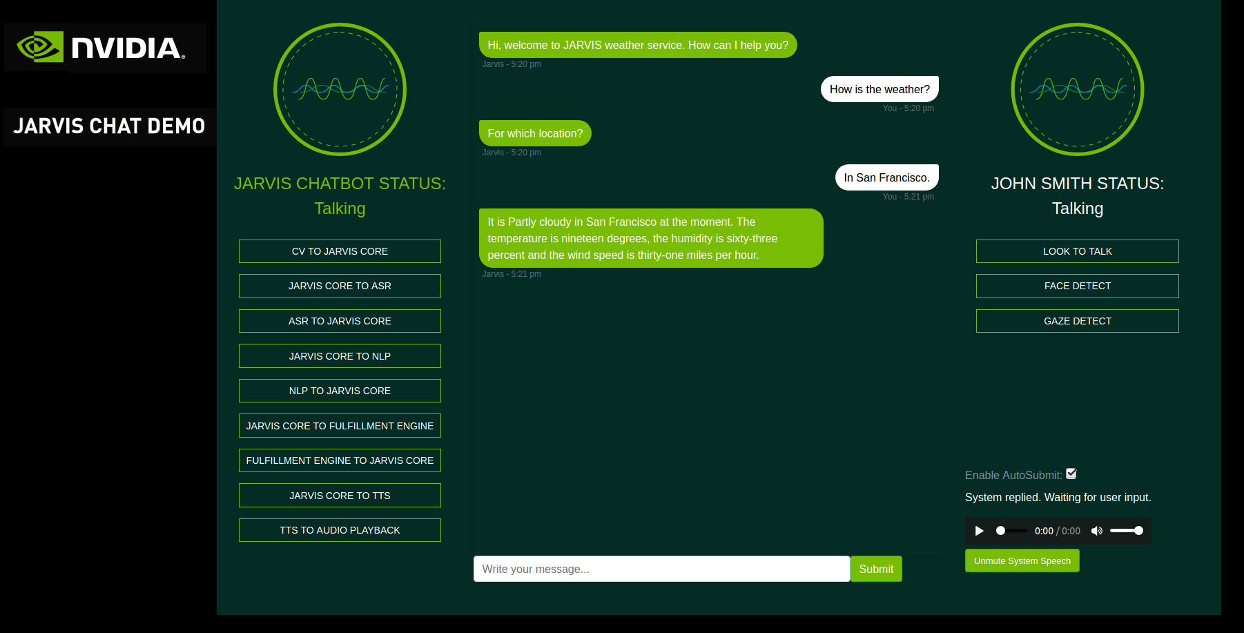 Virtual Assistant Chat screenshot