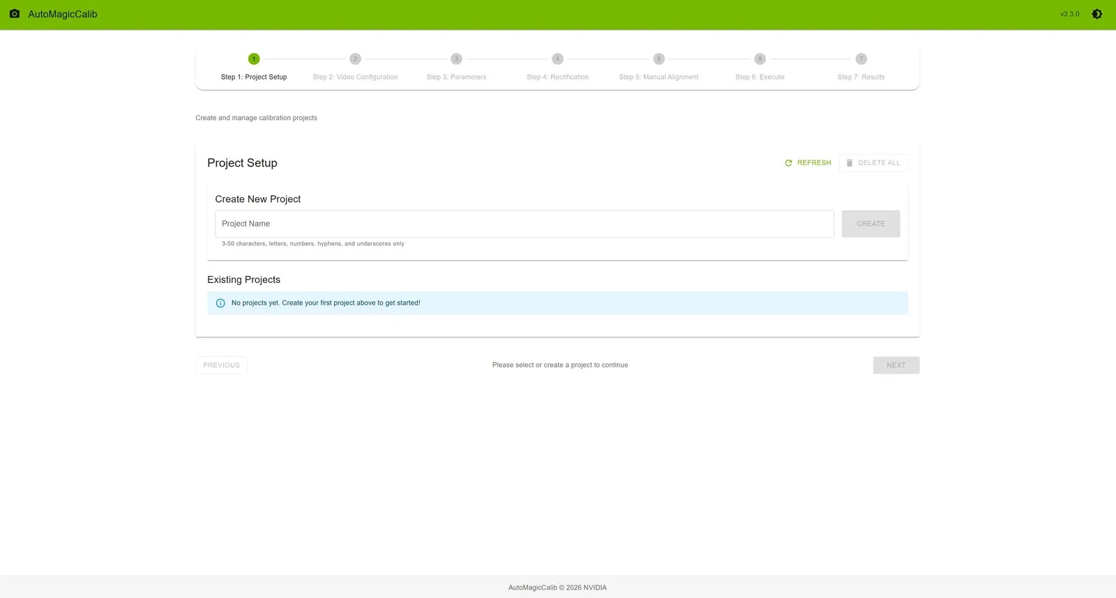 Project Setup Step