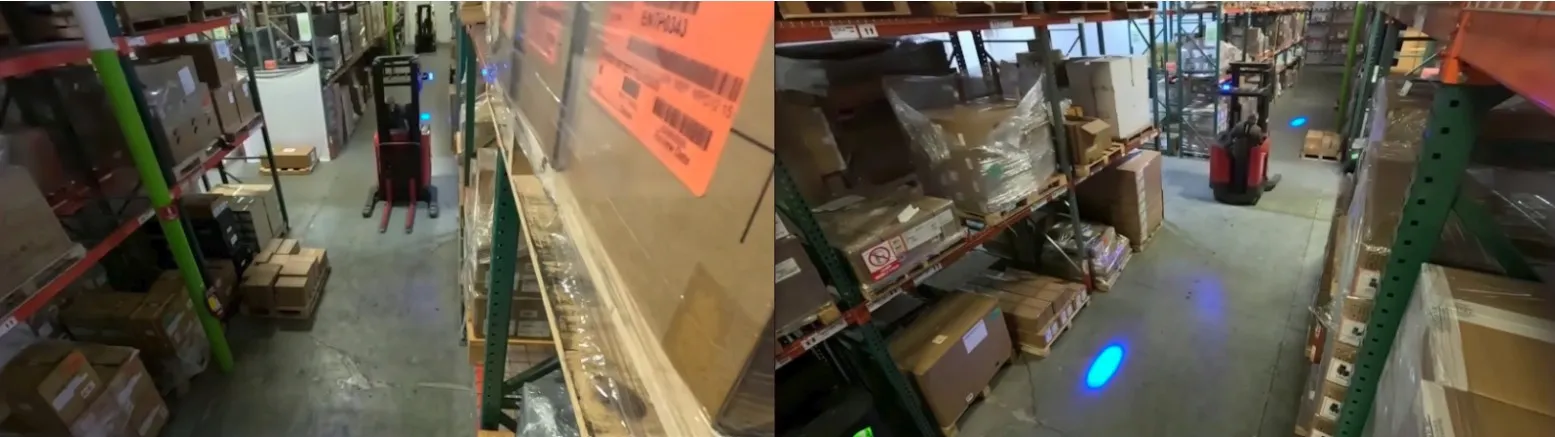Forklift scene for calibration