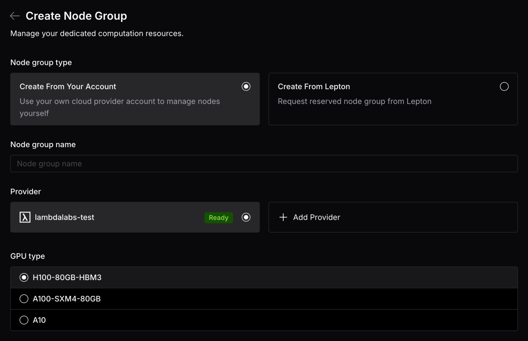 create node group 0.8x