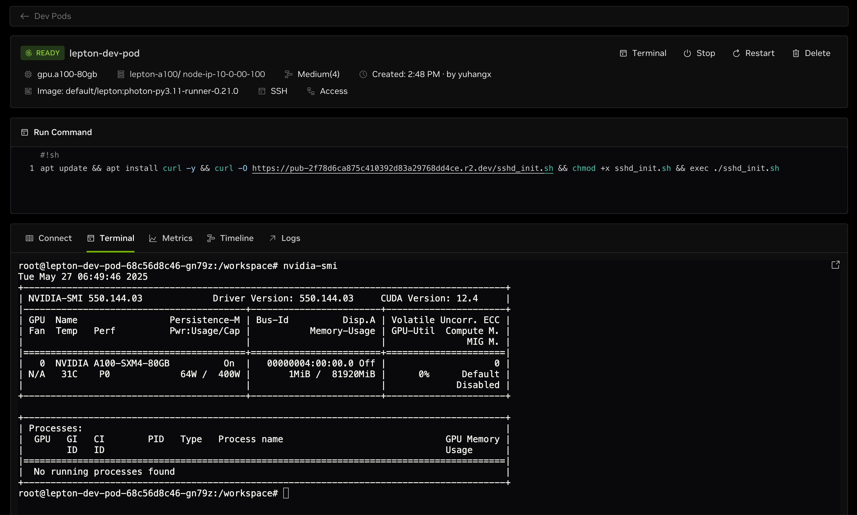 details and web terminal 0.75x
