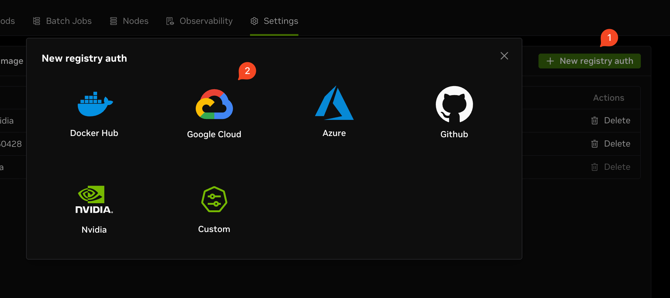 new registry auth 0.7x