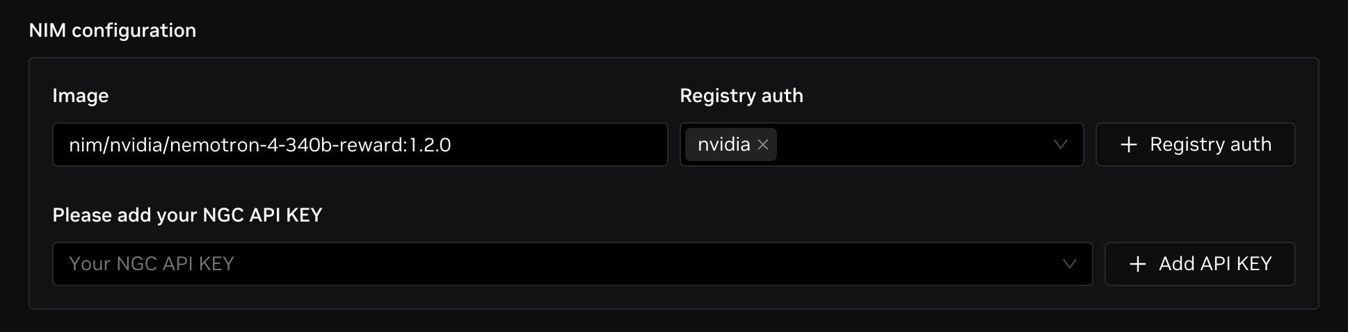 nim configuration