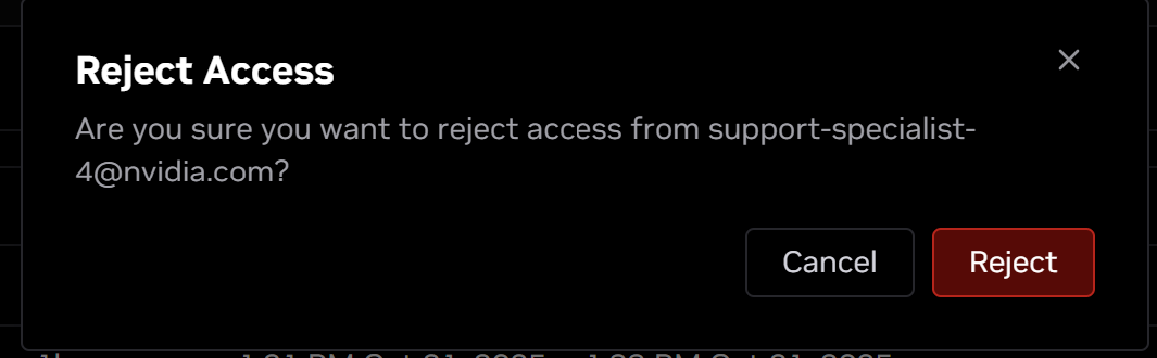 Reject Access