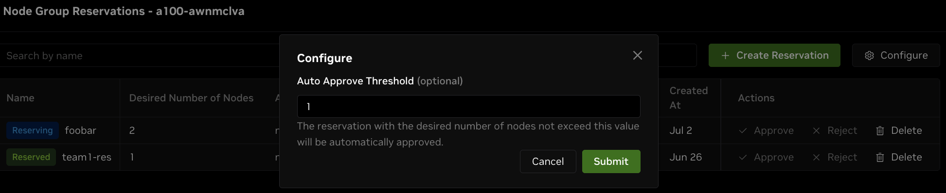 Reservation Auto-Approval