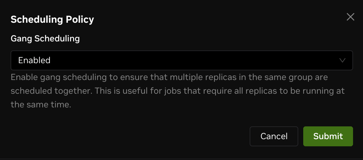 Scheduling Policy 0.75x