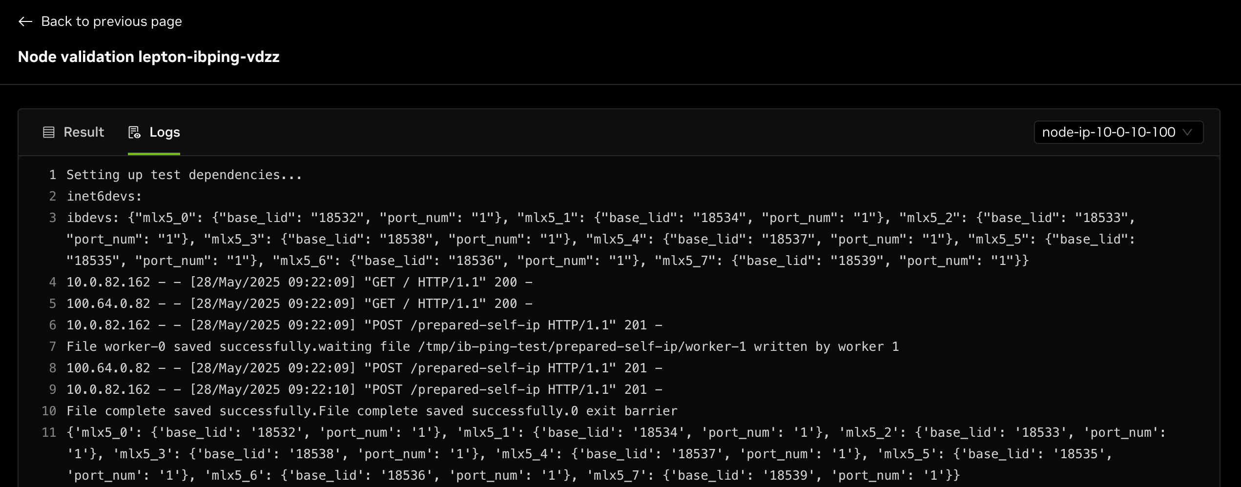 validation result 0.8x