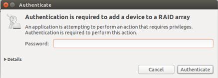 Disks Addition Authentication