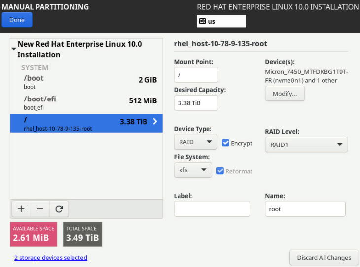 Installing Red Hat Enterprise Linux — NVIDIA DGX Software for Red