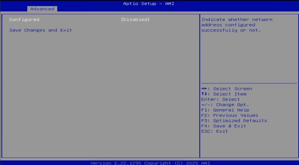 IPv4 Network Configuration with DHCP, IP address, netmask, and gateway settings