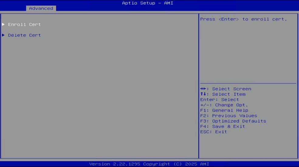 TLS Certificate Management with enroll and delete options